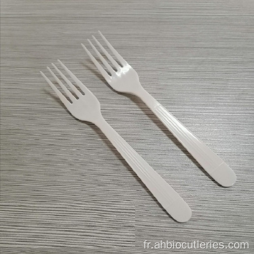 Forks en plastique jetables Polystyrne Cutlery Taille personnalisée